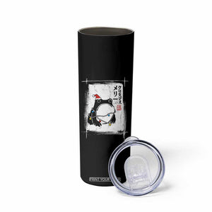 Funny Christmas Japanese Skinny Tumbler Santa Frog Ukiyoe Art TS11 Print Your Wear