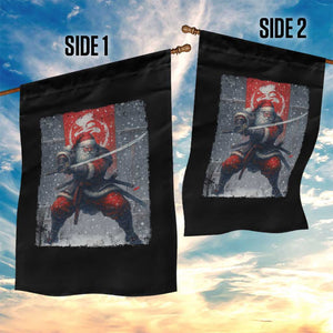 Christmas Samurai Santa Garden Flag Japanese Xmas Warrior Sword Katana TS11 Print Your Wear