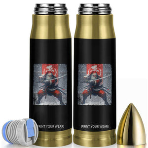 Christmas Samurai Santa Bullet Tumbler Japanese Xmas Warrior Sword Katana TS11 Black Print Your Wear