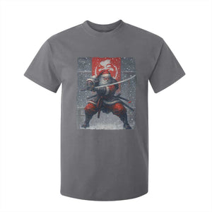Christmas Samurai Santa T Shirt For Kid Japanese Xmas Warrior Sword Katana TS11 Charcoal Print Your Wear