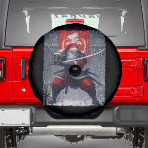 Christmas Samurai Santa Spare Tire Cover Japanese Xmas Warrior Sword Katana TS11 Black Print Your Wear