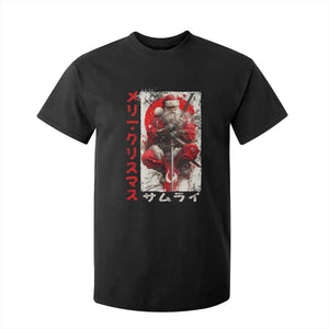Christmas Samurai Santa T Shirt For Kid Japanese Xmas Warrior Ukiyo-e Art TS11 Black Print Your Wear