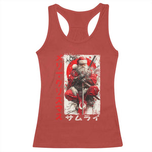 Christmas Samurai Santa Racerback Tank Top Japanese Xmas Warrior Ukiyo-e Art TS11 Red Print Your Wear