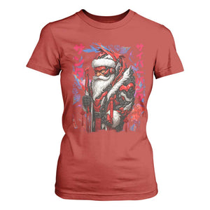 Christmas Cyberpunk Santa T Shirt For Women Japanese Xmas Techwear Manga Anime TS11 Red Print Your Wear