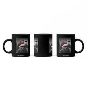 Funny Bigfoot Santas Sleigh Selfie Christmas Coffee Mug TS11 Print Your Wear