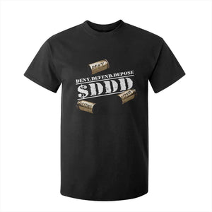 Deny Defend Depose T Shirt For Kid $DDD Vintage Bronze Bullet Shells TS11 Black Print Your Wear