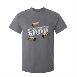 Deny Defend Depose T Shirt For Kid $DDD Vintage Bronze Bullet Shells TS11 Charcoal Print Your Wear