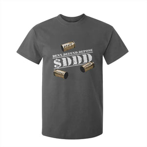 Deny Defend Depose T Shirt For Kid $DDD Vintage Bronze Bullet Shells TS11 Dark Heather Print Your Wear
