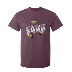 Deny Defend Depose T Shirt For Kid $DDD Vintage Bronze Bullet Shells TS11 Maroon Print Your Wear