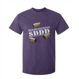 Deny Defend Depose T Shirt For Kid $DDD Vintage Bronze Bullet Shells TS11 Purple Print Your Wear