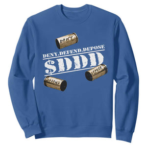 Deny Defend Depose Sweatshirt $DDD Vintage Bronze Bullet Shells TS11 Royal Blue Print Your Wear