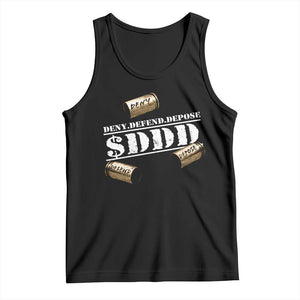Deny Defend Depose Tank Top $DDD Vintage Bronze Bullet Shells TS11 Black Print Your Wear