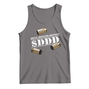 Deny Defend Depose Tank Top $DDD Vintage Bronze Bullet Shells TS11 Deep Heather Print Your Wear