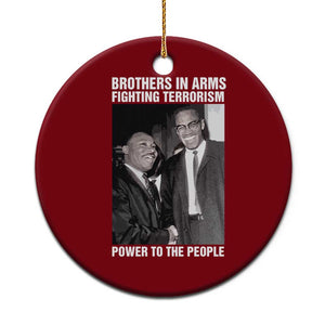 Martin Luther King And Malcolm X Ceramic Ornament Brothers In Arms Fighting Terrorism Power To The People TS11 1pc Red Print Your Wear