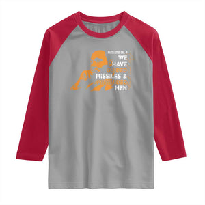 MLK We Have Guided Missiles And Misguided Men Raglan Shirt Martin Luther King Jr Black History Month TS11 Sport Gray Red Print Your Wear