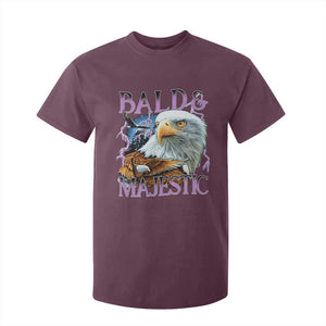 Funny Eagle Bald And Majestic T Shirt For Kid Vintage Eagle Thunder Storm TS11 Maroon Print Your Wear