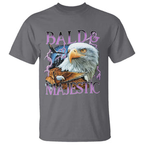 Funny Eagle Bald And Majestic T Shirt Vintage Eagle Thunder Storm TS11 Charcoal Print Your Wear