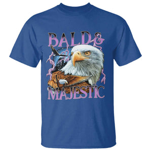 Funny Eagle Bald And Majestic T Shirt Vintage Eagle Thunder Storm TS11 Royal Blue Print Your Wear