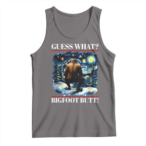 Funny Bigfoot Guess What Tank Top Butt Sasquatch Starry Night TS11 Deep Heather Print Your Wear