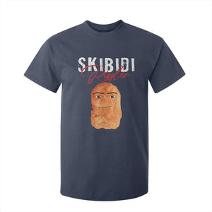 Funny Skibidi Toilet Rizzler T Shirt For Kid Brainrot Memes Rizz TS11 Navy Print Your Wear