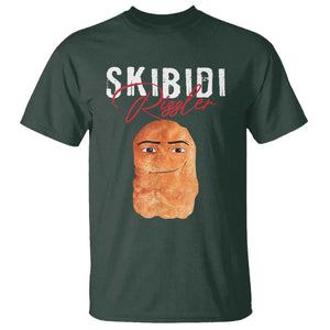 Funny Skibidi Toilet Rizzler T Shirt Brainrot Memes Rizz TS11 Dark Forest Green Print Your Wear