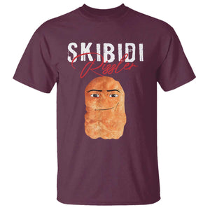 Funny Skibidi Toilet Rizzler T Shirt Brainrot Memes Rizz TS11 Maroon Print Your Wear