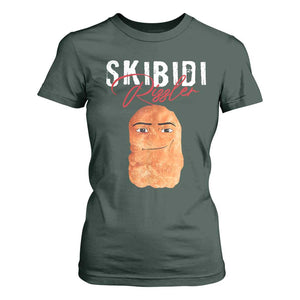 Funny Skibidi Toilet Rizzler T Shirt For Women Brainrot Memes Rizz TS11 Dark Forest Green Print Your Wear