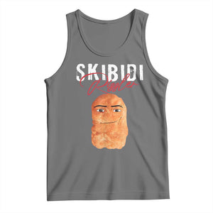 Funny Skibidi Toilet Rizzler Tank Top Brainrot Memes Rizz TS11 Black Heather Print Your Wear