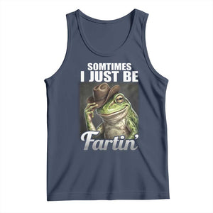 Funny Sometimes I Just Be Fartin Cowboy Frog Tank Top TS11 Navy Print Your Wear