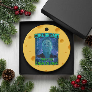 Funny Come On Baby Turn The Lights Off Ceramic Ornament Dance Club Meme TS11 1pc Yellow Cheese Print Your Wear