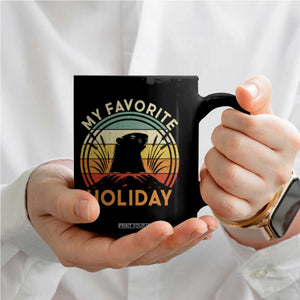 Funny Groundhog Day Coffee Mug My Favorite Holiday Retro Vintage Woodchuck TS11 Print Your Wear