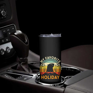 Funny Groundhog Day Skinny Tumbler My Favorite Holiday Retro Vintage Woodchuck TS11 Print Your Wear