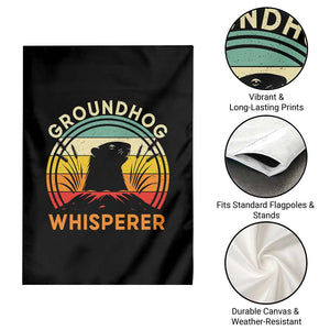 Funny Groundhog Whisperer Garden Flag Retro Vintage Woodchuck Lover TS11 Print Your Wear