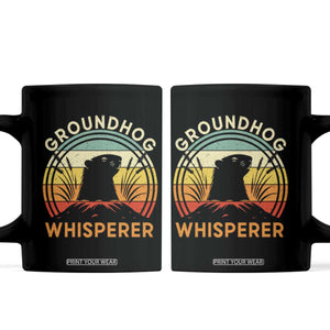 Funny Groundhog Whisperer Coffee Mug Retro Vintage Woodchuck Lover TS11 Black Print Your Wear
