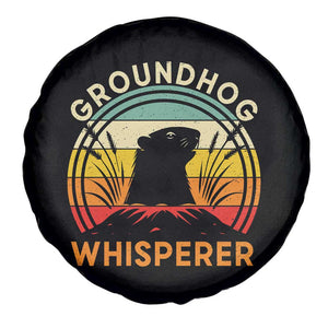 Funny Groundhog Whisperer Spare Tire Cover Retro Vintage Woodchuck Lover TS11 Print Your Wear