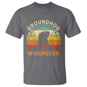 Funny Groundhog Whisperer T Shirt Retro Vintage Woodchuck Lover TS11 Charcoal Print Your Wear