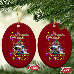 Funny Mardi Gras Cruise 2025 Ceramic Ornament Trip New Orleans Family Matching TS11 Print Your Wear