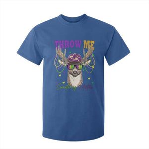 Funny Mardi Gras Mississippi Deer T Shirt For Kid Throw Me Something Mister Beads TS11 Royal Blue Print Your Wear