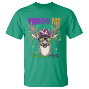 Funny Mardi Gras Mississippi Deer T Shirt Throw Me Something Mister Beads TS11 Irish Green Print Your Wear