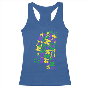 Funny Mardi Gras Mississippi Map Coquette Bow Racerback Tank Top TS11 Royal Blue Print Your Wear