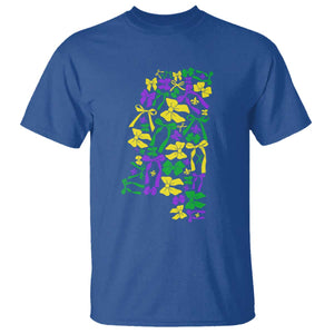 Funny Mardi Gras Mississippi Map Coquette Bow T Shirt TS11 Royal Blue Print Your Wear