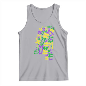 Funny Mardi Gras Mississippi Map Coquette Bow Tank Top TS11 Athletic Heather Print Your Wear