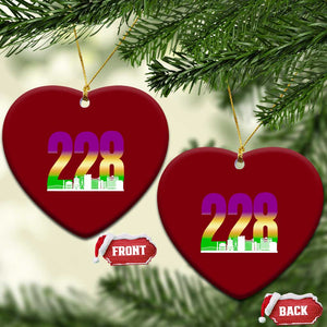 Funny Mardi Gras In Biloxi Mississippi Ceramic Ornament 228 Skyline Area Code TS11 Print Your Wear