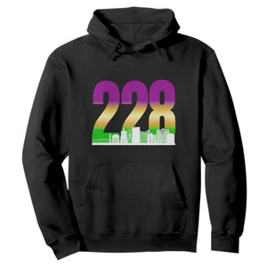 Funny Mardi Gras In Biloxi Mississippi Hoodie 228 Skyline Area Code TS11 Black Print Your Wear