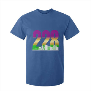 Funny Mardi Gras In Biloxi Mississippi T Shirt For Kid 228 Skyline Area Code TS11 Royal Blue Print Your Wear