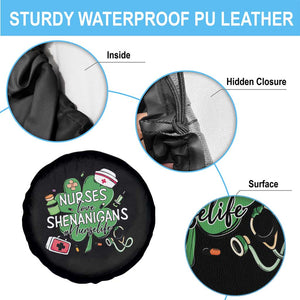 Funny St Patrick's Day Nurse Spare Tire Cover Nurses Love Shenanigans Nurse Life Shamrock TS11 Print Your Wear