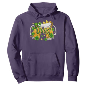 Funny St Patrick's Day Irish Beer Drinking Craic Hoodie TS11 Purple Print Your Wear