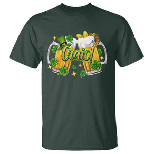 Funny St Patrick's Day Irish Beer Drinking Craic T Shirt TS11 Dark Forest Green Print Your Wear