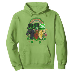 Funny St Patrick's Day Horse Hoodie Happy St Horsetrick's Day Shamrock TS11 Lime Print Your Wear