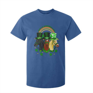 Funny St Patrick's Day Horse T Shirt For Kid Happy St Horsetrick's Day Shamrock TS11 Royal Blue Print Your Wear